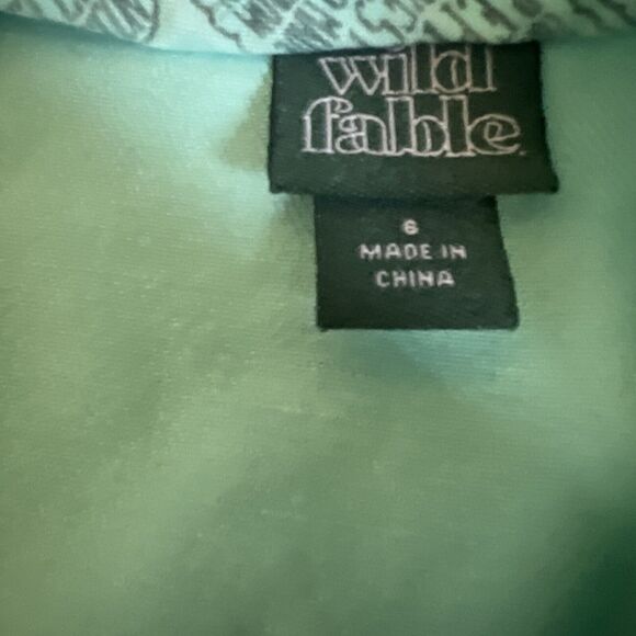 Wild Fable Notch Front Seamed Denim Mini Skirt Light Aqua Blue Women’s 6 NWT - Picture 2 of 5